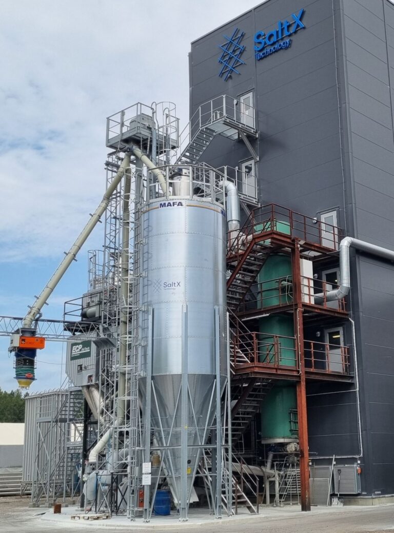 Utlastningssilo för Kalciumoxid