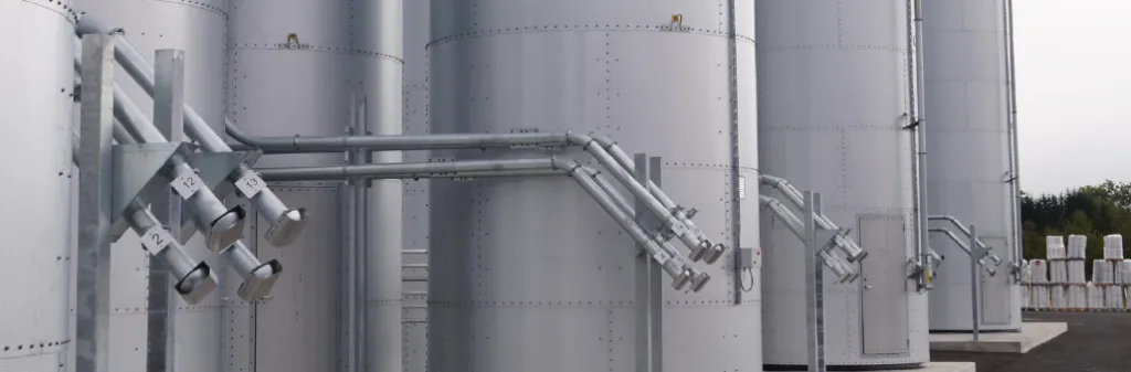 Optimera granulatsilo 1 framflytade pafyllningsror