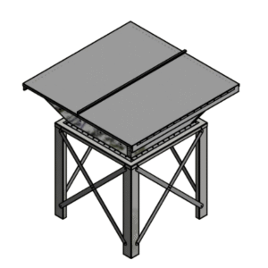Materialpåslag med Unik-skruvlåda med Konisk Förhöjning 1000 liter