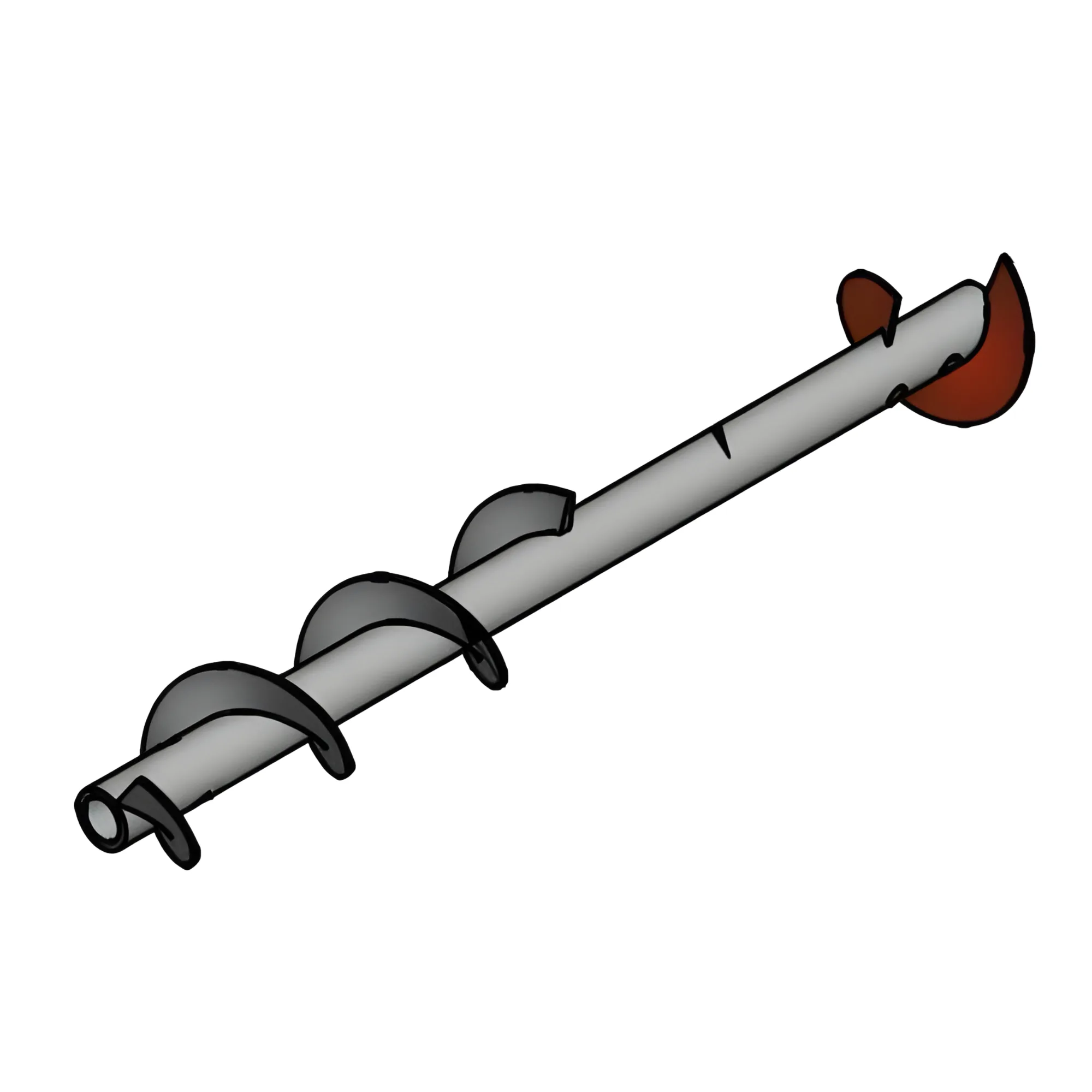 Skruvspiral utlopp, 0,455m