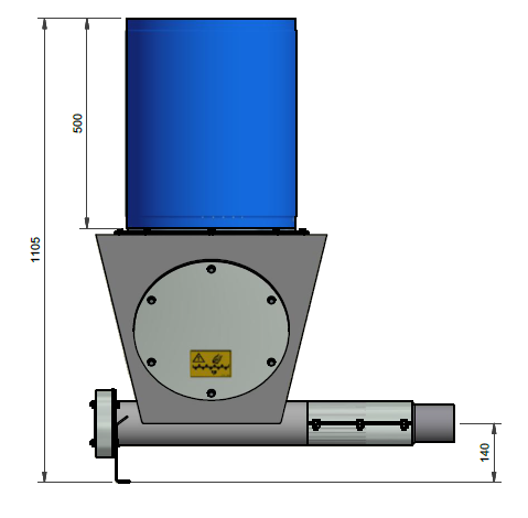 Skruvlåda SP A5 Maflex 90/75, 0 gr, 400mm