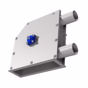 180° Rostfritt hörn för kedjetransportör med vertikalt utlopp