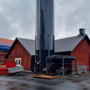 Målning av silo