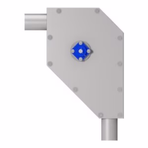 90° Rostfritt hörn för kedjetransportör för vertikala rör