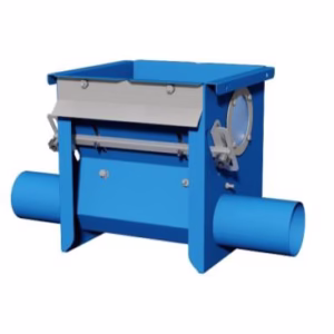 Envägs Intag till kedjetransportör med manuell flödesregulator