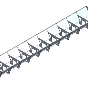 Tippficka till T57 kedjetransportör 10,0 m – 6,1 m³