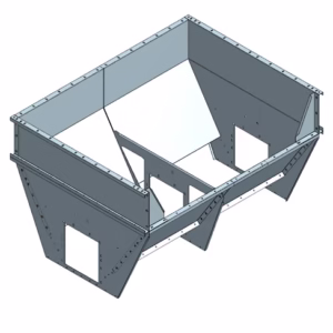 Tippficka till T57 kedjetransportör 2,0 m – 2,5 m³