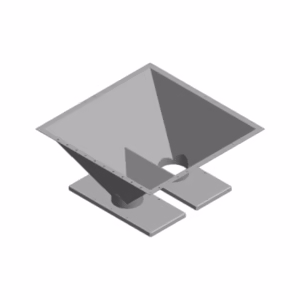 Övergång silokrage med 2st spjäll inkl. inspektionslucka