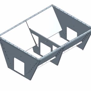 Tippficka till T57 kedjetransportör 2,0 m – 1,3 m³