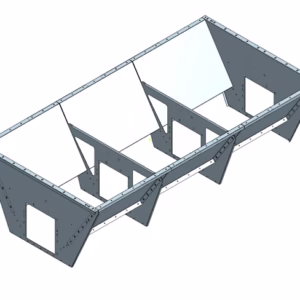 Tippficka till T57 kedjetransportör 3,0 m – 1,9 m³