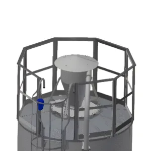 Takplattform med räcke till 12° tak UN Silo