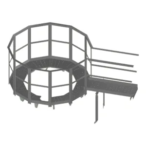 Plattform och landgång mellan 2 UNB/BIB