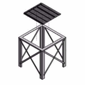 Benstativ till Unik-skruvlåda Byggsats