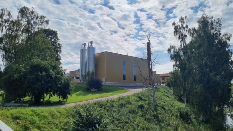 Träpelletssilo & mellanförråd till Grådö Mejeri