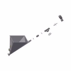 Skruvlådesats Unik Center Maflex 90/75 – Monterad